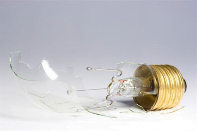 broken lightbulb