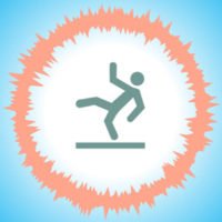 icon of a person slipping and falling