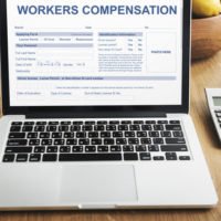 Computer that has a workers compensation screen