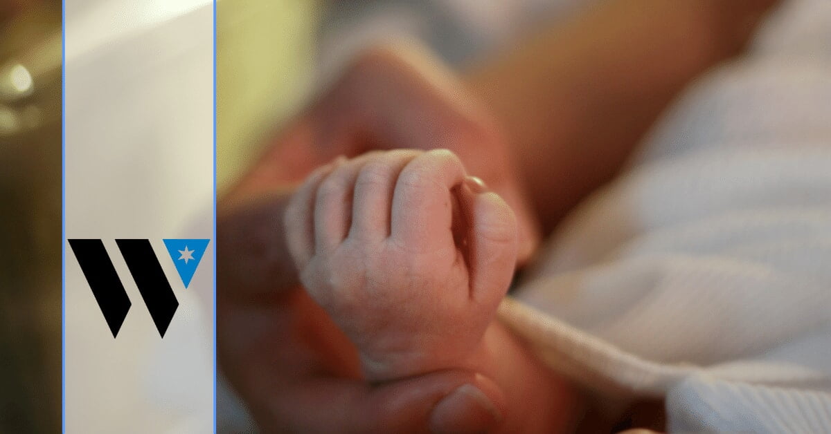 a close-up of a baby's hand