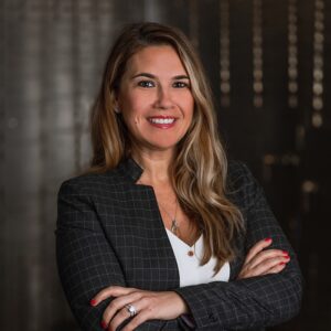 a woman smiling for the camera