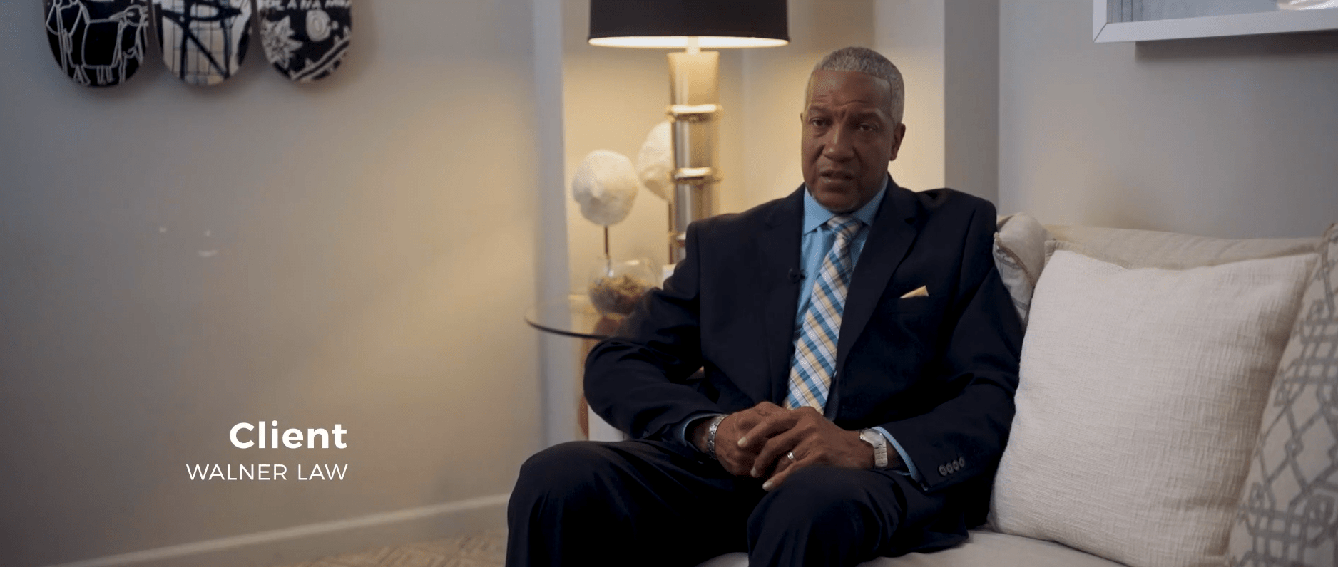 a man sitting on a couch